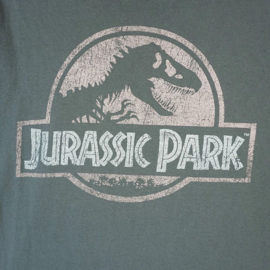 ジュラシック・パークJurassk Park半袖Tシャツ映画Tシャツ灰色グレー