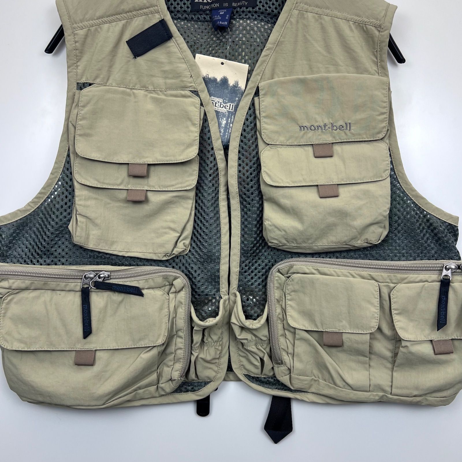 mont-bell 00s deadstock fishing mesh vest 1126137 モンベル
