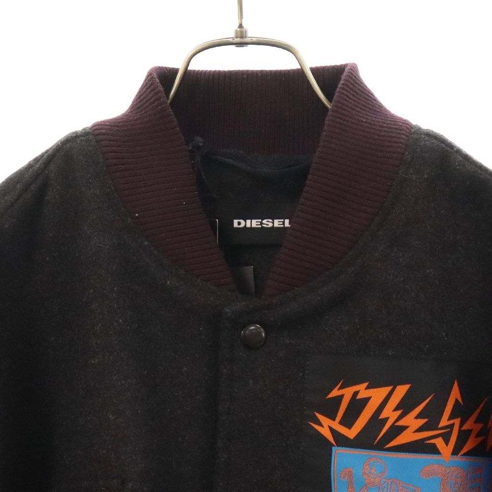 DIESEL (ディーゼル) 18AW L-HARRYZ JACKET ワッペンウールスタジャン 