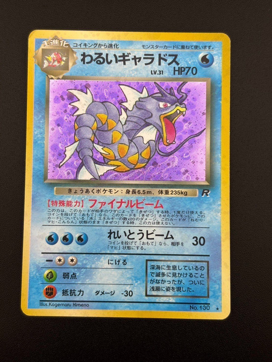 未使用/美品/旧裏★わるいギャラドス[4弾拡張ロケット団]LV31Pokemon 中古品】 わるいギャラドス 第4弾拡張パック ロケット団 LV.31