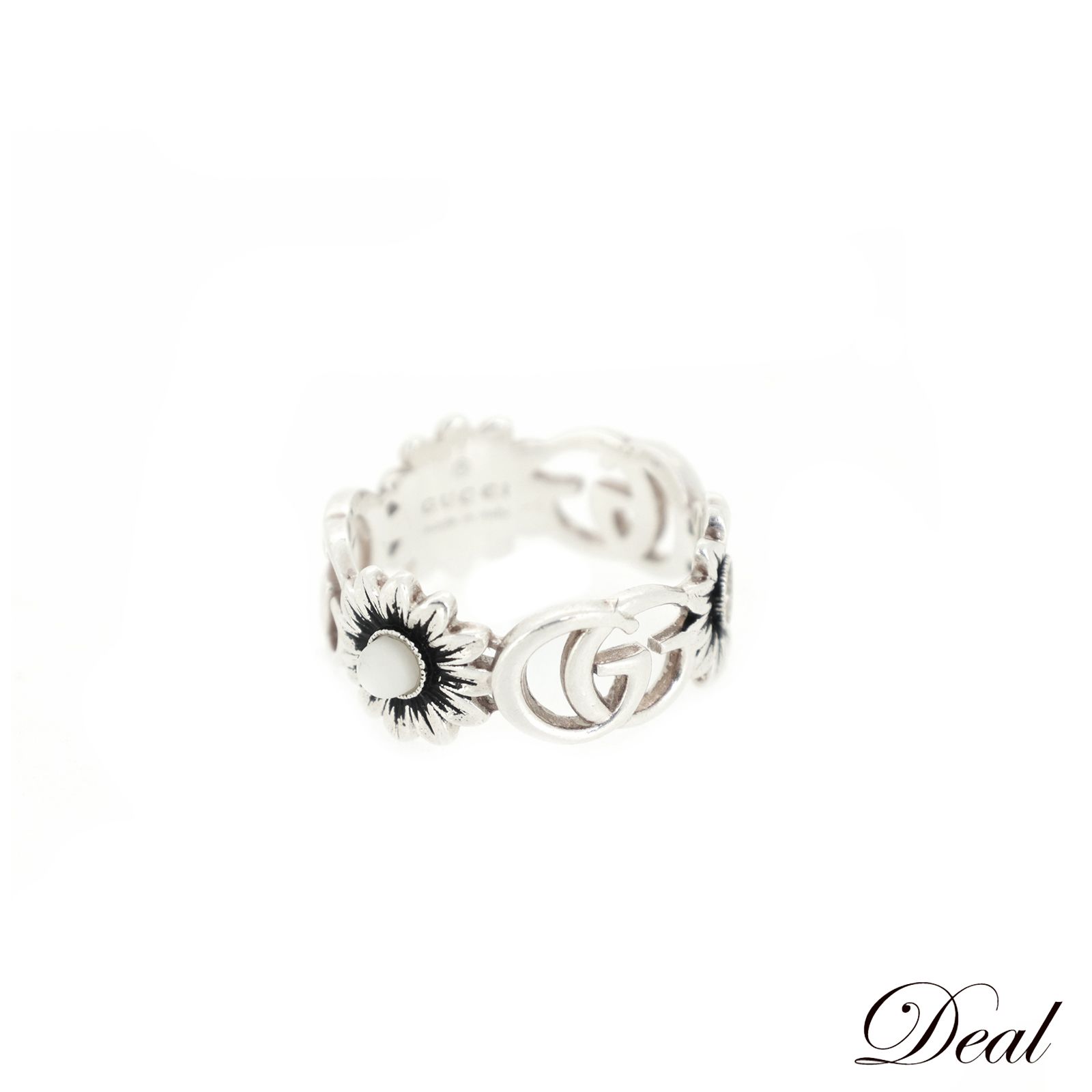 GUCCI グッチ ダブルG マザーオブパール スターリングシルバー