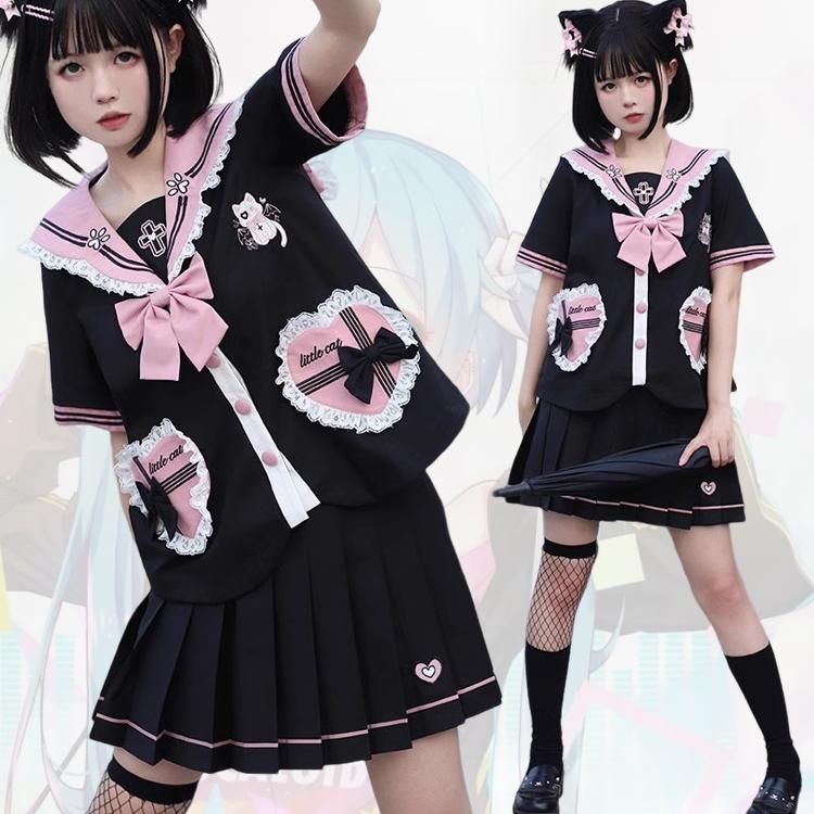 セーラー服 ロリ 制服 ロリータ lolita系 ゴスロリ 女子高生