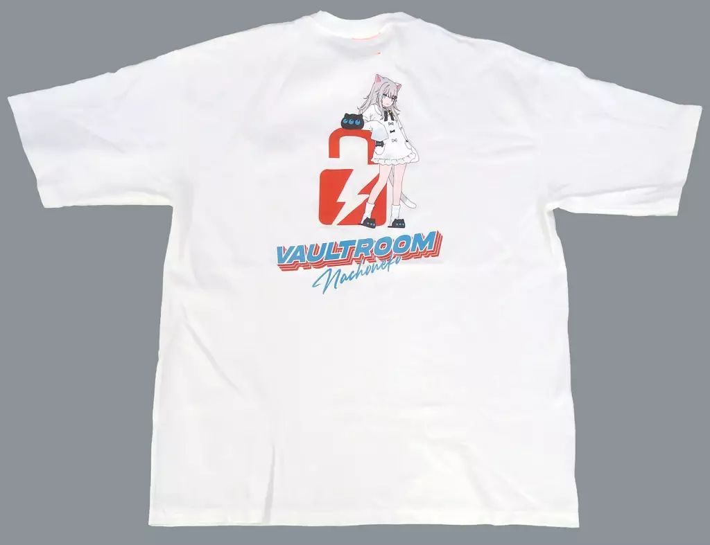 Tシャツ NACHONEKO TEE Tシャツ ホワイト XLサイズ バーチャルYouTuber 甘城なつき×vaultroom
