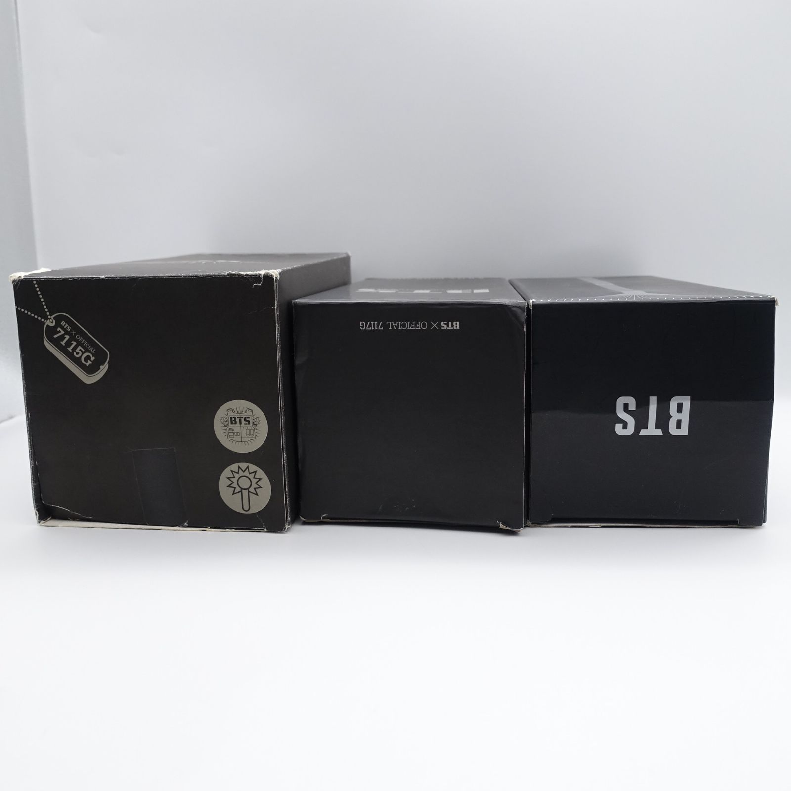 BTS ペンライト 中古品 3本セット アミボム ver1 2 3 外箱 袋