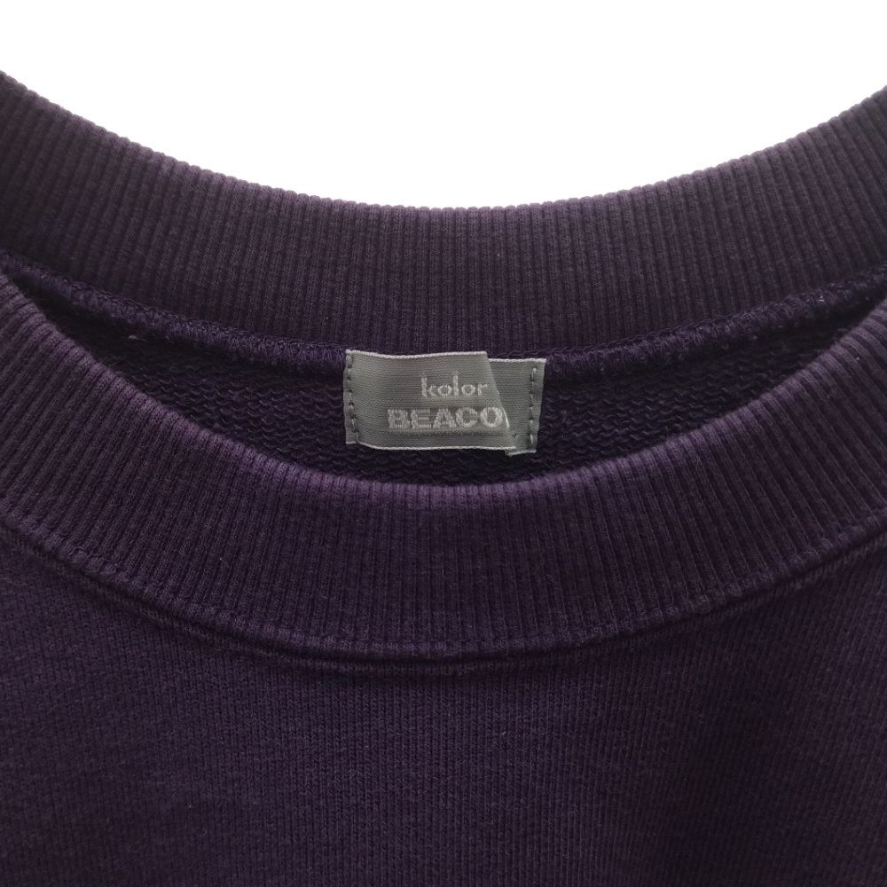 kolor BEACON (カラービーコン) 22SS ロゴ刺繍 クルーネックスウェット