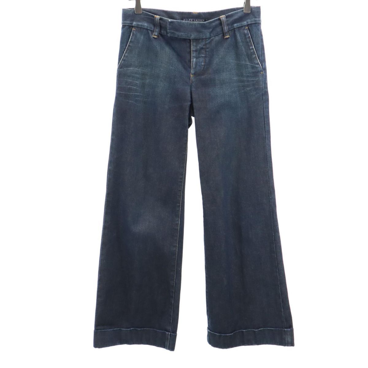 ラルフローレン ボタンフライ ワイド デニムパンツ 7 RALPH