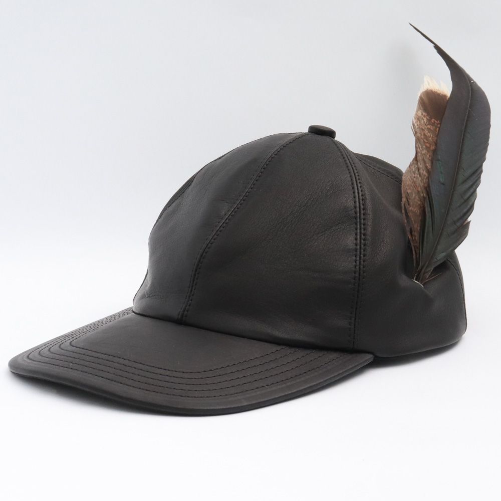 未使用 MASU 23AW PETER LEATHER CAP - メルカリ