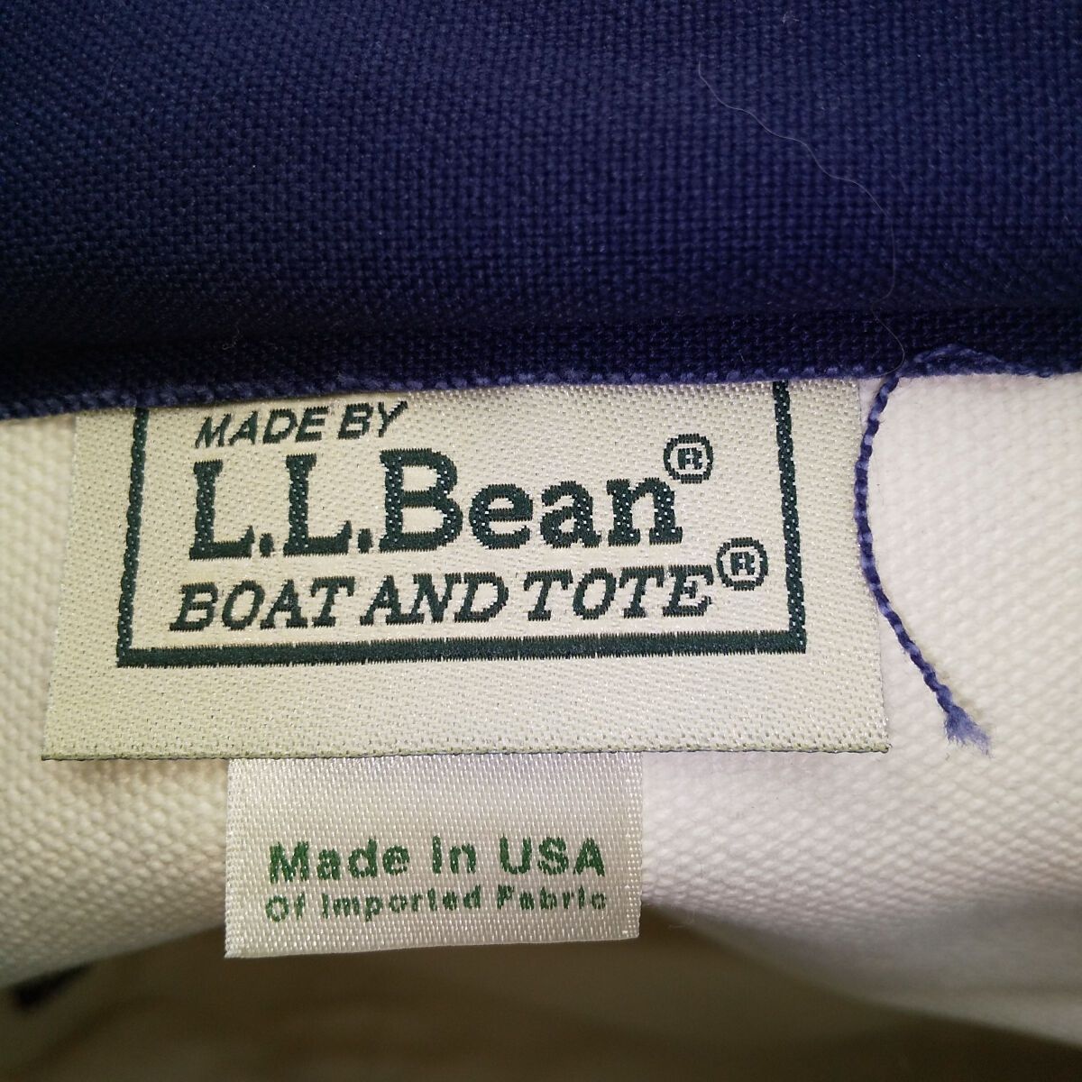 古着 90年代 エルエルビーン L.L.Bean BOAT AND TOTE ボーダー柄 