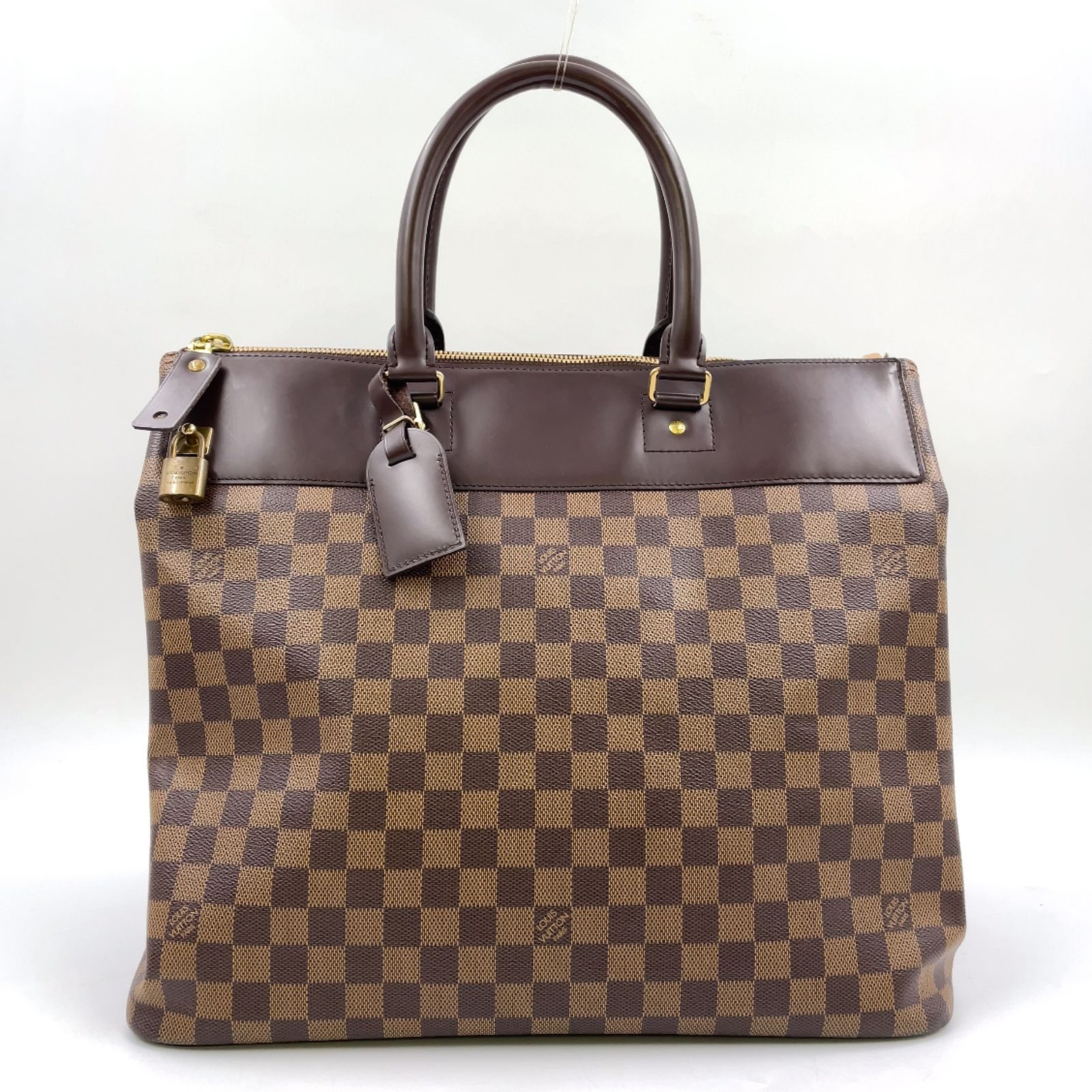 LOUIS VUITTON グリニッジPM ダミエエベヌ ダミエエベヌ レザー×PVC