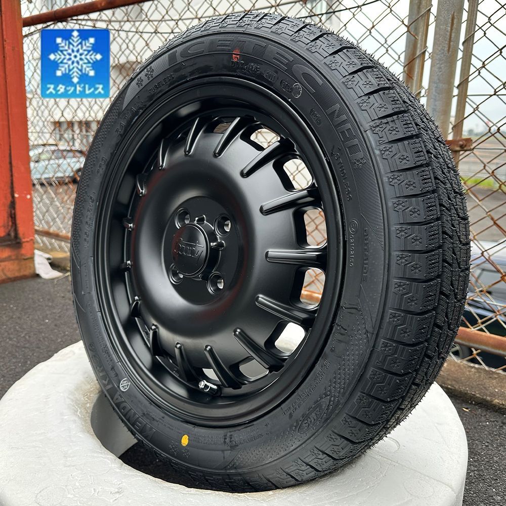15インチ スタッドレスホイールセット 分割出品① 送料無料★ スタッドレス 15インチ ハスラー ウェイク ハイゼットジャンボ