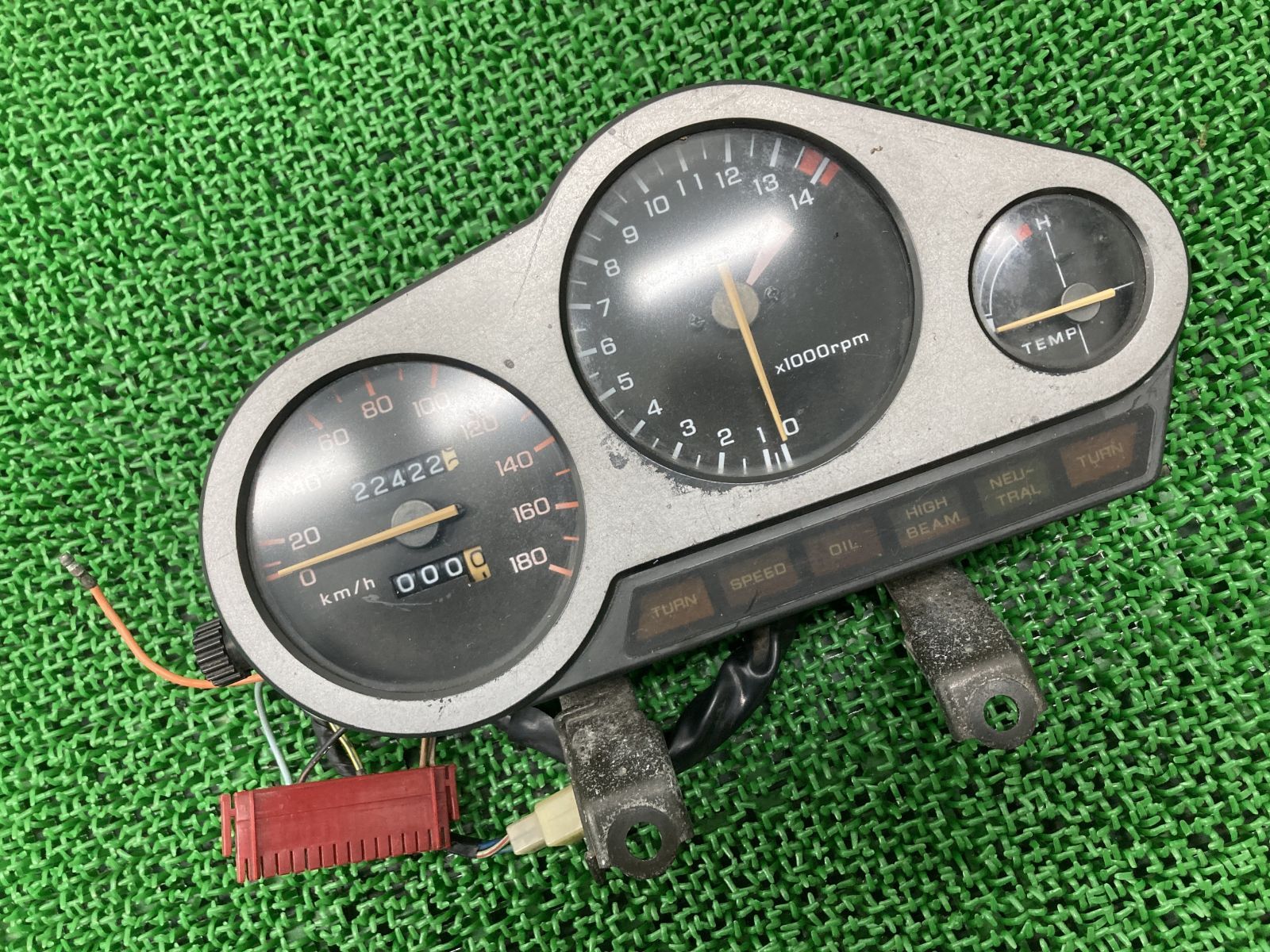 VTZ250 メーター ホンダ 純正 バイク 部品 MC15 スピードメーター タコメーター 割れ欠け無し 品薄 品 車検 Genuine