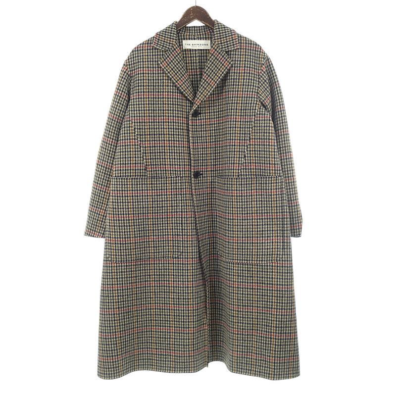 ザ シンゾーン|THE SHINZONE TENT LINE COAT テント ライン ウール チェスター コート ベージュ サイズ レディース34