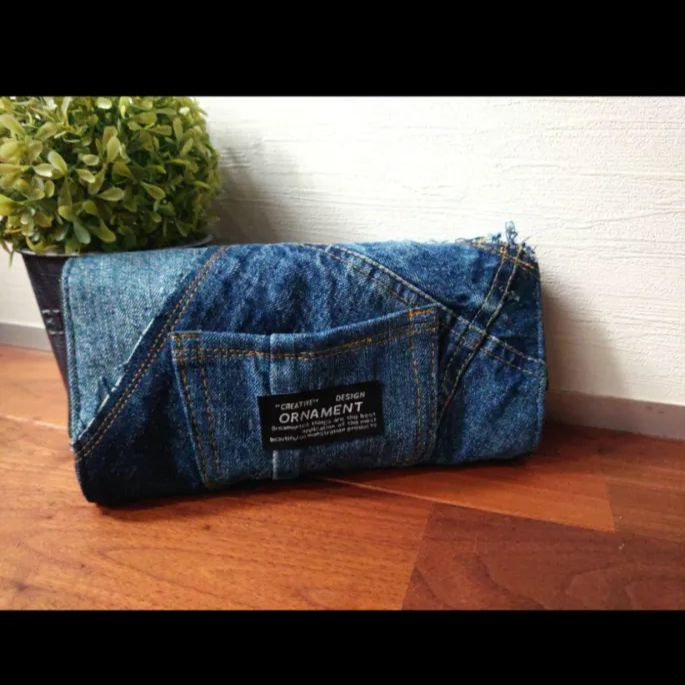 No.567【DENIM️Wallet】デニムリメイクウォレット✨やりくり財布