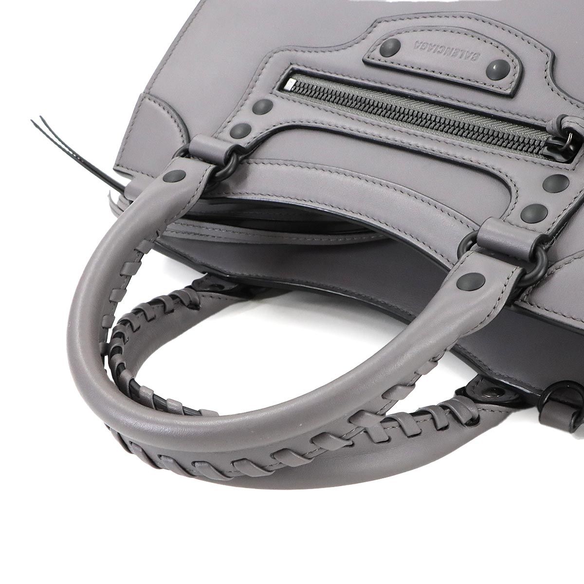 美品✨バレンシアガ ノースサウス 2way ショルダーバッグ レザー グレー 中古・古着通販】BALENCIAGA (バレンシアガ) 2WAY ノースサウス
