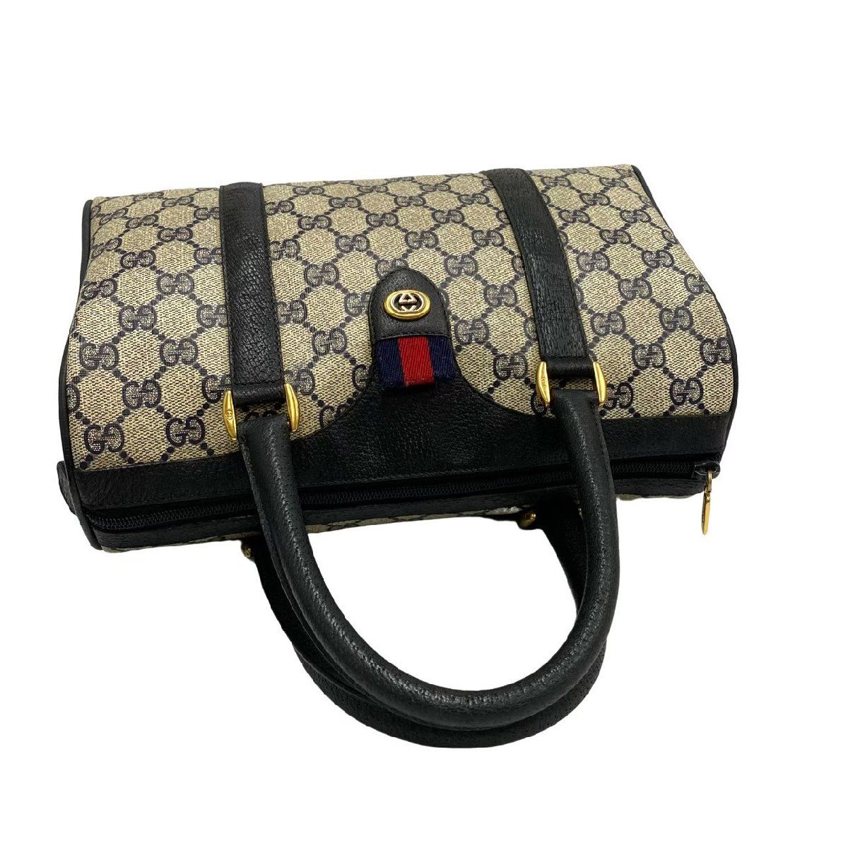 極 美品 GUCCI グッチ ヴィンテージ オールドグッチ シェリーライン GG