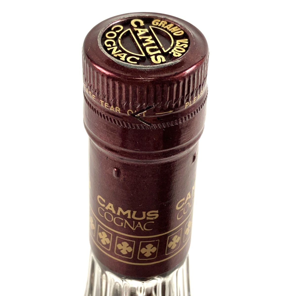 3本 カミュ CAMUS グランド VSOP クリアボトル ロングネック