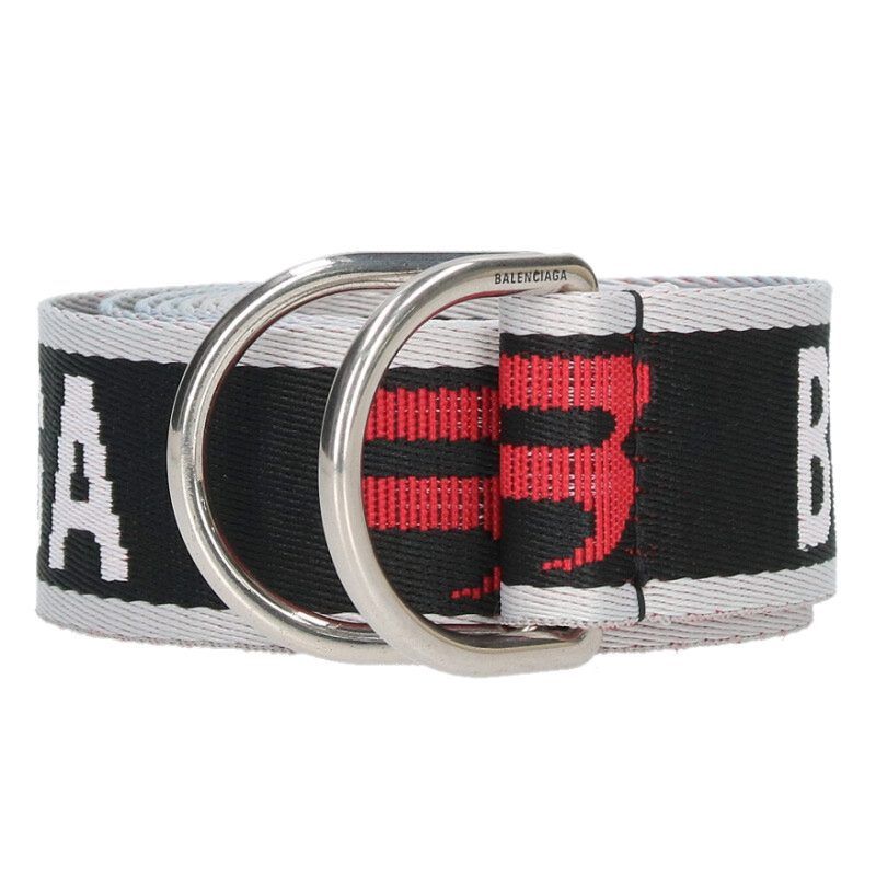 バレンシアガ　ループ　リング　ベルト　ロゴ セール】BALENCIAGA スライダーベルト D RING BELT 35 703137