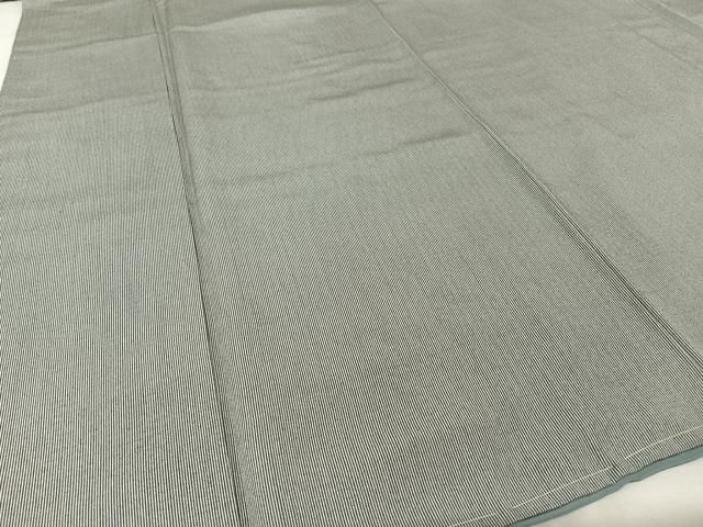 平和屋着物○江戸小紋 保科勝信 万筋 黒色×白色 正絹 逸品 未使用