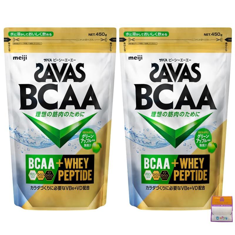 2個セット】明治 SAVAS ザバス BCAA パウダー グリーンアップル風味 450g×2個 ちょっとギフト付 メルカリ