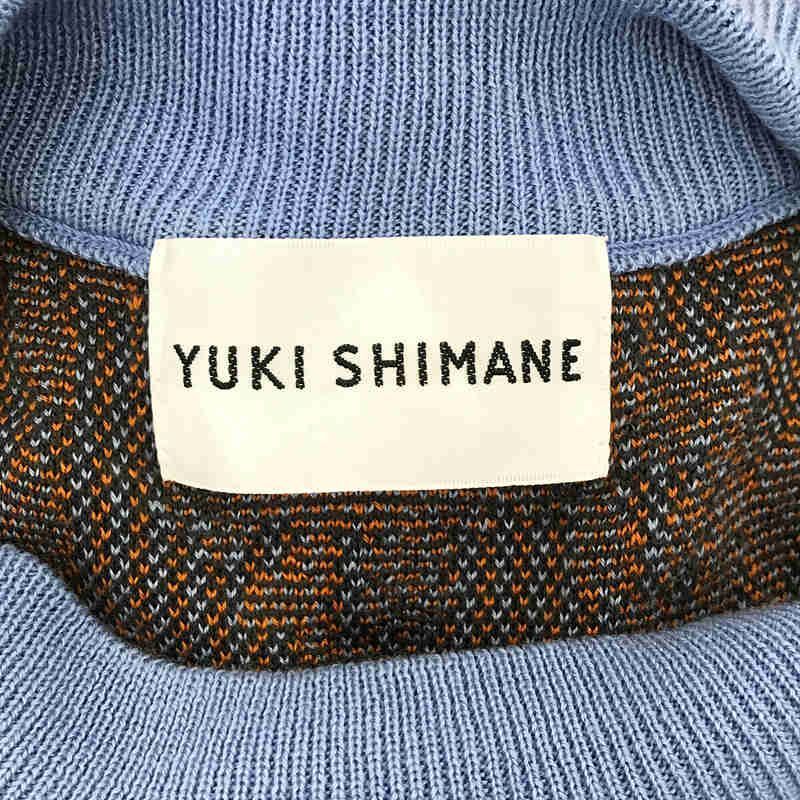 【美品】  YUKI SHIMANE / ユキシマネ | Flower Sparkle knit vest dress - LUSTER フラワースパークル ニットベストドレス | F | ブルー / オレンジ | レディース YUKI SHIMANE / ユキシマネ | Flower Sparkle knit vest dress