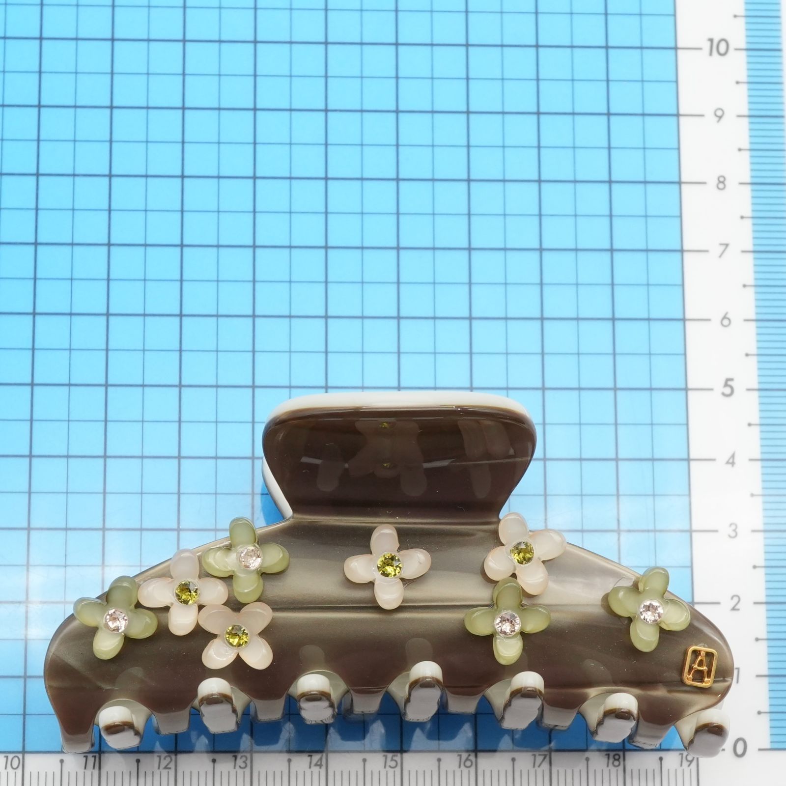 美品 アレクサンドルドゥパリ フラワー クリップ/25-1292M
