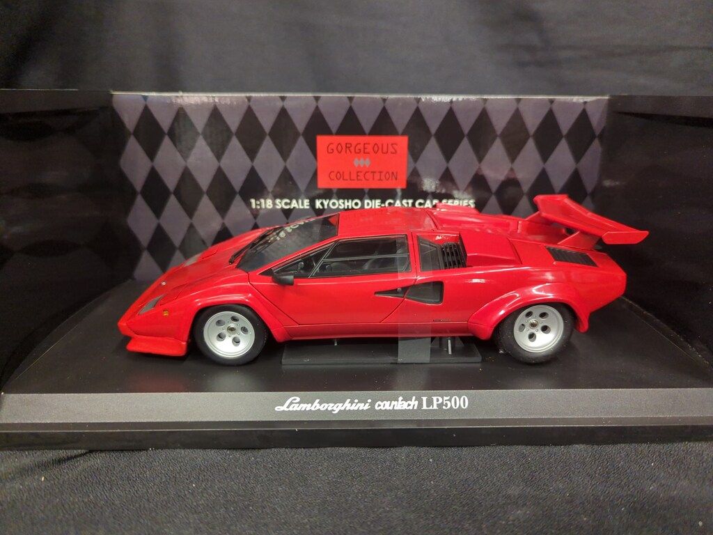 絶版未展示品 京商 1/18 ランボルギーニ カウンタック LP500 レッド 京商 1/18 GORGEOUS COLLECTION ランボルギーニ カウンタック