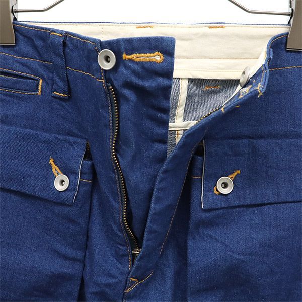 ネイタルデザイン G55 濃紺 フラップ サルエル デニムパンツ W32