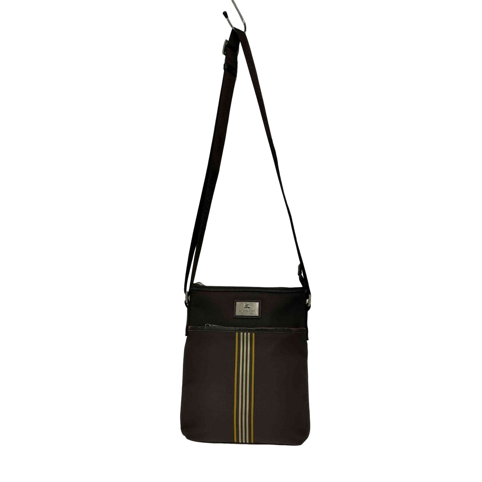 バーバリー ブラックレーベル ショルダーバッグ ホースロゴ クロスボディ メンズ バーバリー ブラックレーベル ショルダーバッグ ホースロゴ