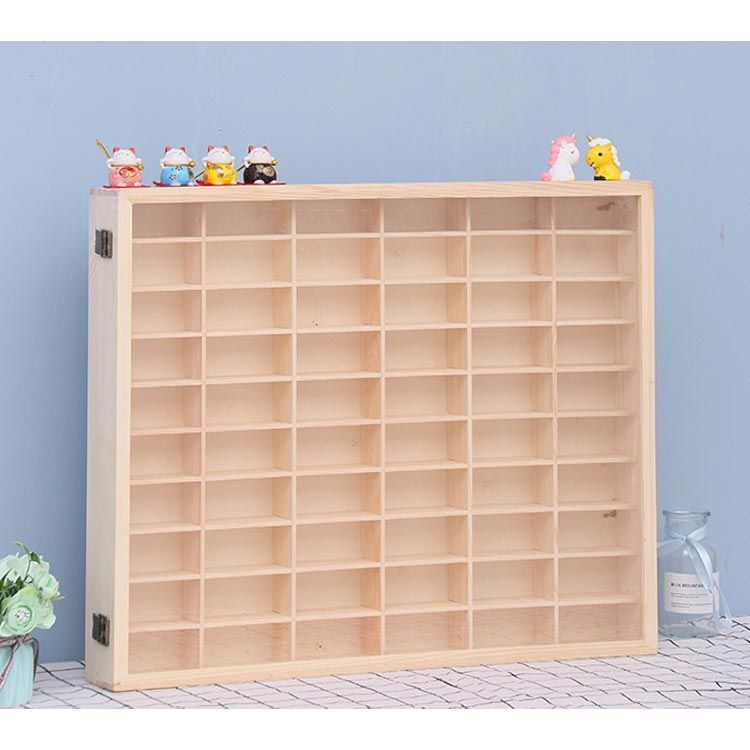 ミニカー 収納 ミニカーケース ミニカー 壁 ケース 10×6マス 60マス コレクションケース おもちゃ ショーケース 収納棚 木製 ミニカーラック ミニカーコレクション ミニカーディスプレイ ホ