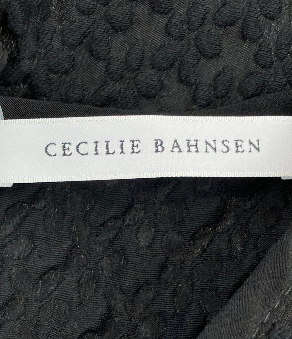 美品 セシリーバンセン パフスリーブフレアワンピース レディース SIZE 14 (L) CECILIE BAHNSEN 中古 171 レア CECILIE BAHNSEN セシリーバンセン ベロア