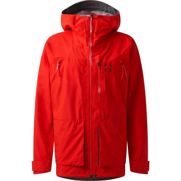 特典付き HAGLOFS Vassi GTX II ジャケット メンズ ゴアテックス ジャケット スキー スノーボード 登山 アウトドア Tech Red|Carmine Red