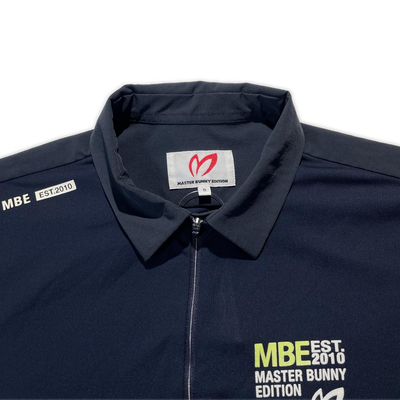 メンズ マスターバニーエディション MASTER BUNNY EDITION 半袖ポロシャツ 5 L 紺 ネイビー ハーフジップ WHITEMONARCHHOTEL_COM