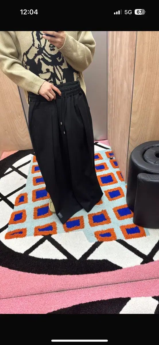 パンツ ブラック