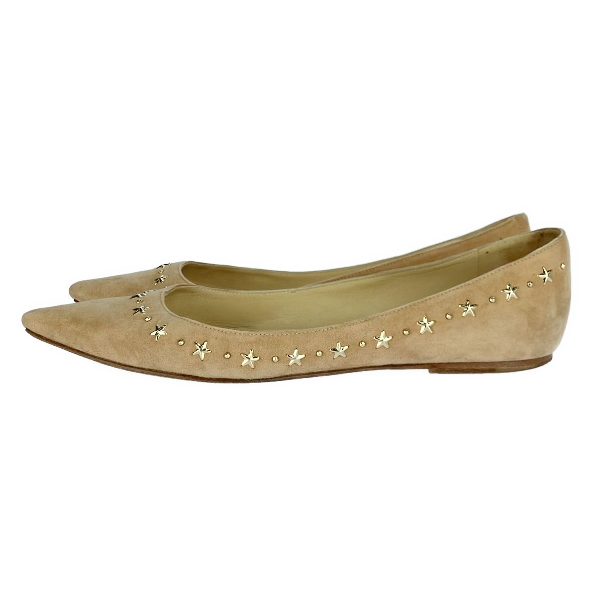 Jimmy Choo☆Alina Suede スエードフラットパンプス☆送料込 Jimmy Choo☆Alina Suede スエードフラットパンプス☆送料込