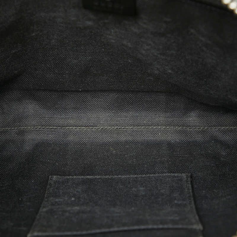 グッチ GGスプリーム メッセンジャーバッグ ショルダーバッグ 474139 ブラック PVC レザー メンズ GUCCI 1-0237743