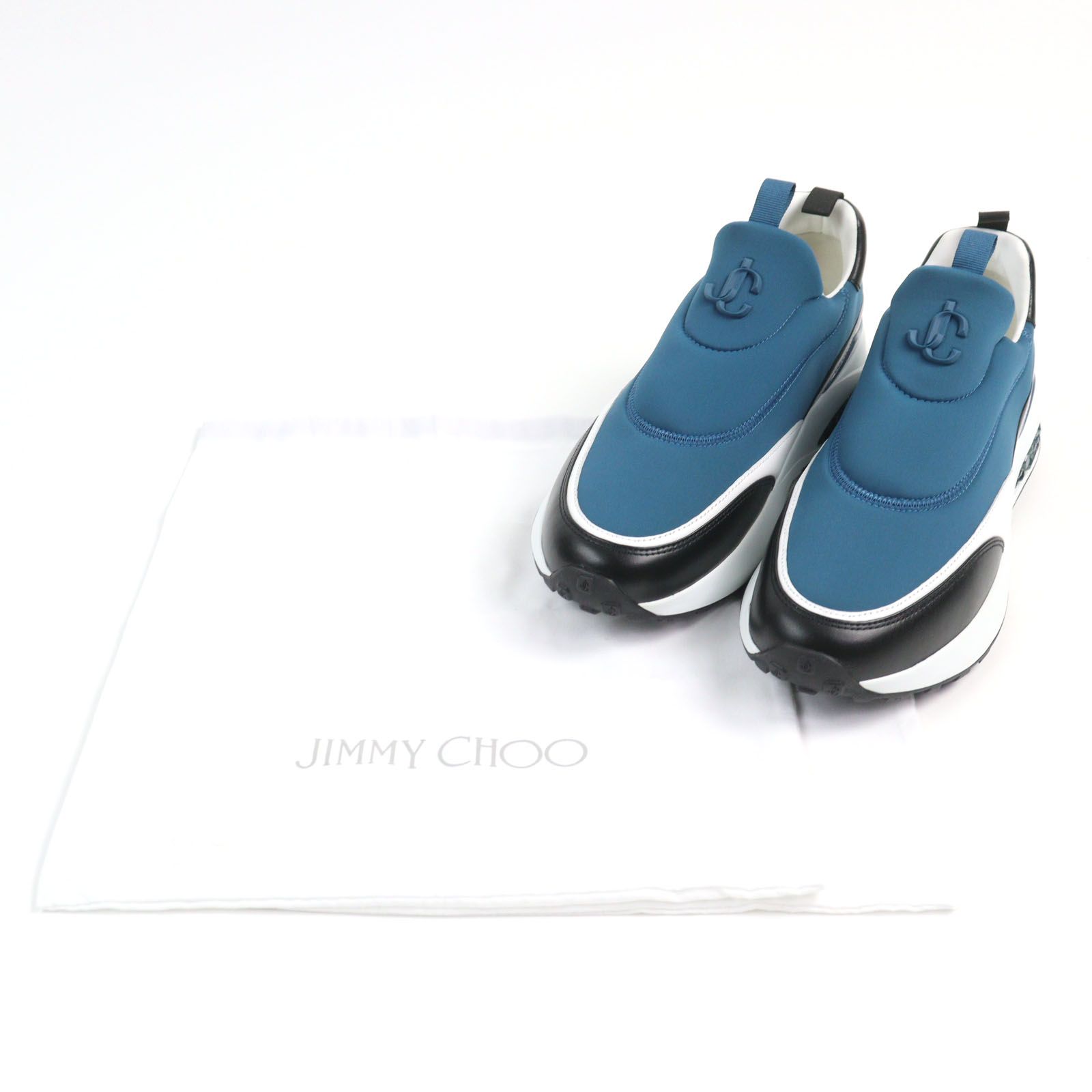 【新品】JIMMY CHOO　ブルー　リボンデザイン 新品】JIMMY CHOO ブルー リボンデザイン