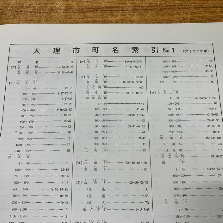 △01)【同梱不可】ゼンリン住宅地図 奈良県天理市/29204010V