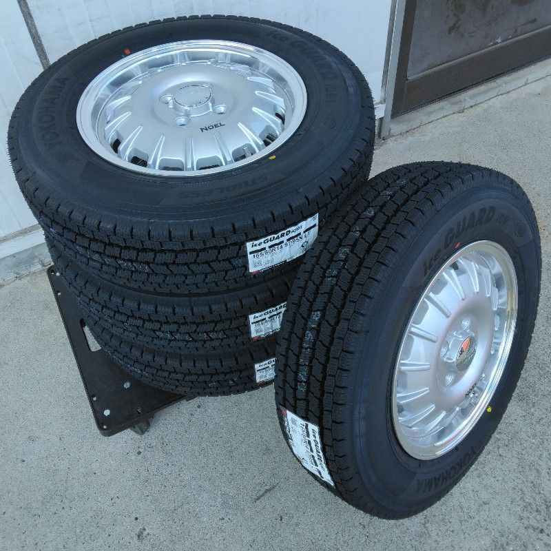4本セット スタッドレス YOKOHAMA アイスガード iG91 165 80R14 プロボックス タイヤホイールセット 14インチ Bounty Noel バウンティ ノエル