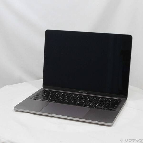 〔中古品〕MacBook Pro 13.3-inch Late-2020 MYD92J／A Apple M1 8コアCPU_8コアGPU 8GB SSD512GB スペースグレイ 〔12.6 Monterey〕【258】