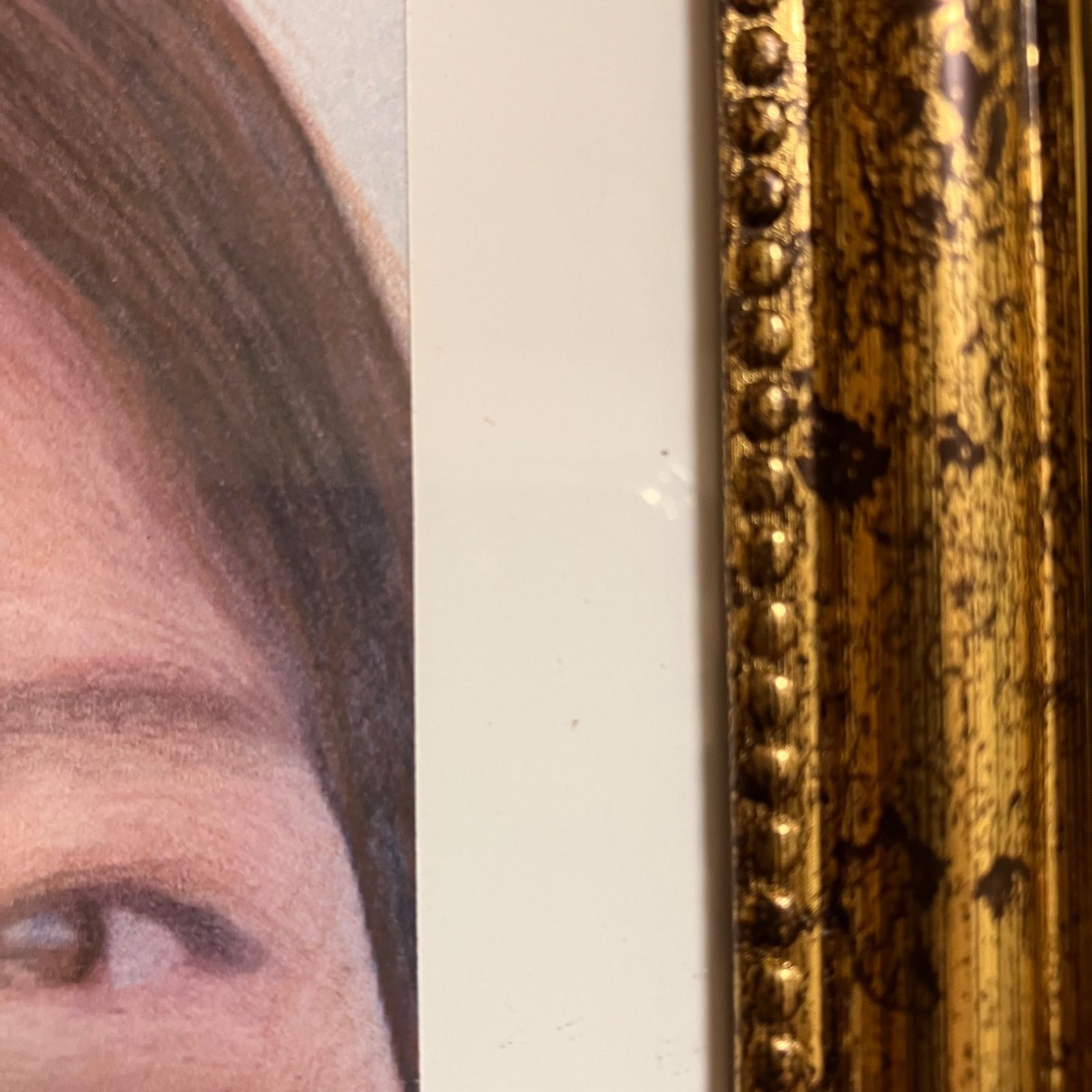 女優画⑦額装品　額縁寸法32.7㎝×24.0㎝×1.5㎝　色鉛筆画　定款付 女優画29 額装品 額縁寸法32.7cm×24.0cm カラー着色 定款付