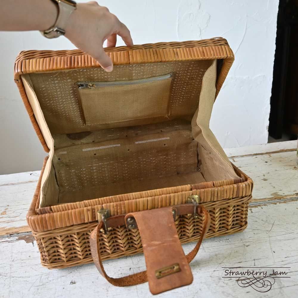 AUSTRALIA】アラログ 籐かご バスケット 大きなサイズ ヴィンテージ