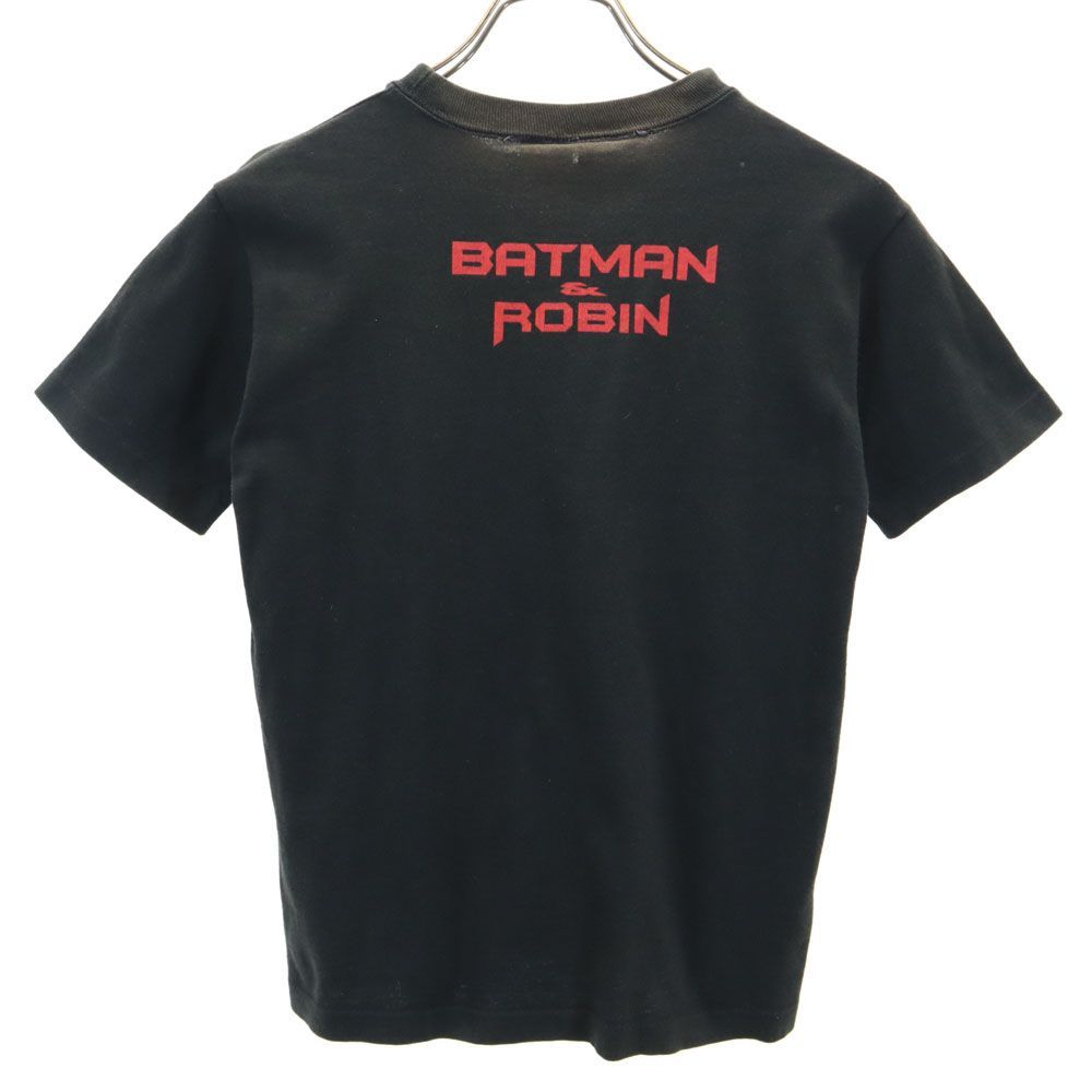 ワーナーブラザース 90s BATMAN オールド USA製 プリント 半袖 Tシャツ S ブラック系 Warner Bros キッズ 古着 【240330】 メール便可 ワーナーブラザース 90s BATMAN オールド USA製 プリント 半袖 Tシャツ
