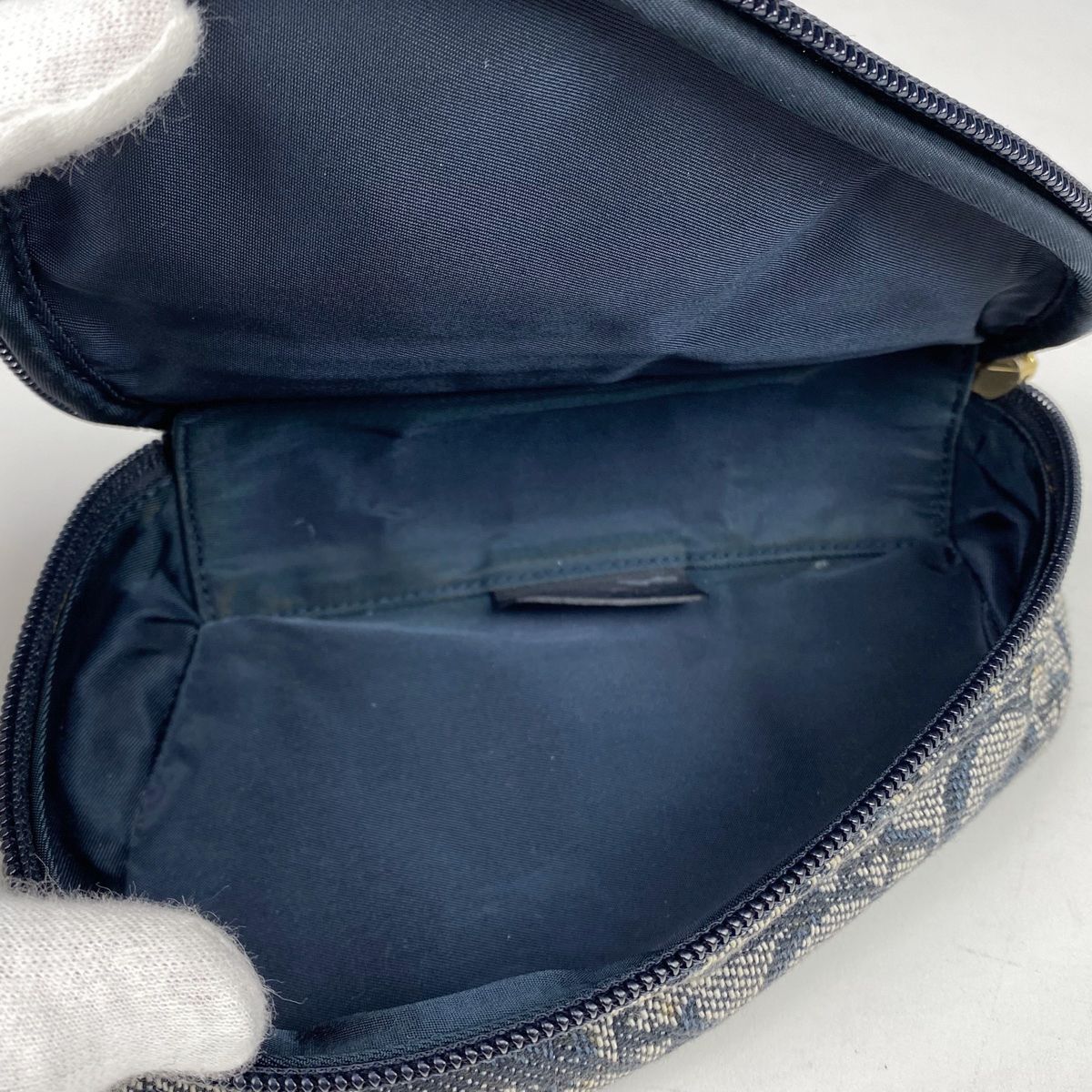 クリスチャンディオール Christian Dior トロッター柄 サドル ポーチ 