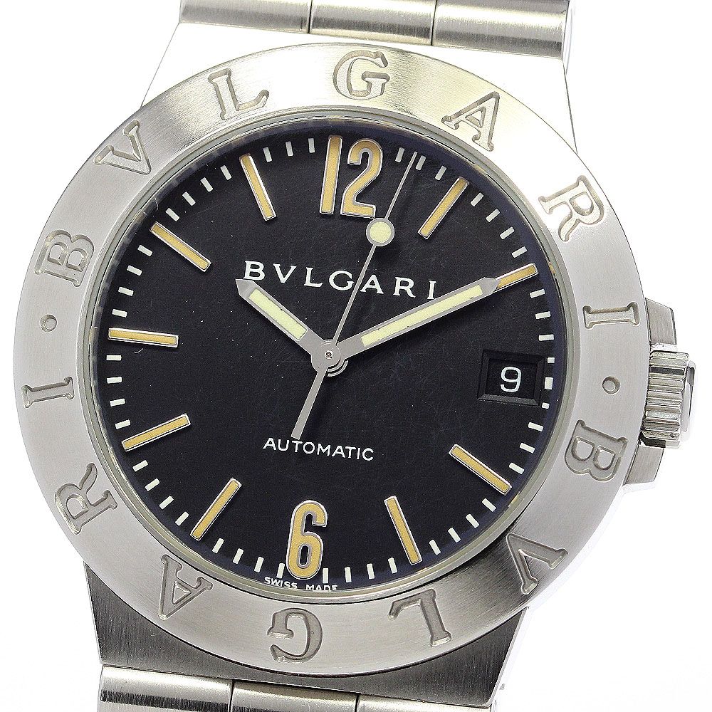 ブルガリ BVLGARI LCV35S ディアゴノ デイト 自動巻き メンズ箱 ...