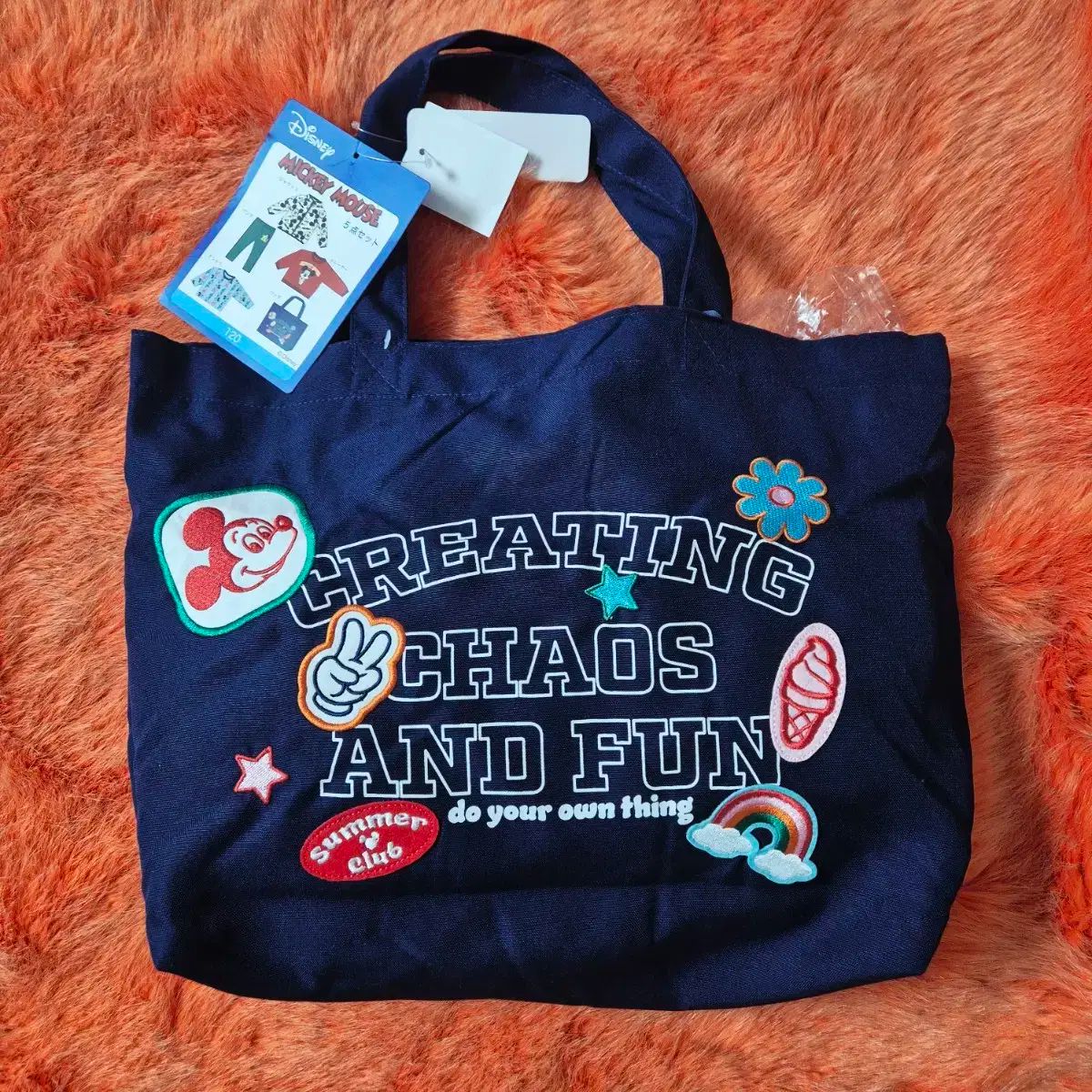  Disney ディズニー ミッキーマウス 秋冬 セット キッズ 120 アンダーシャツ 下着 肌着