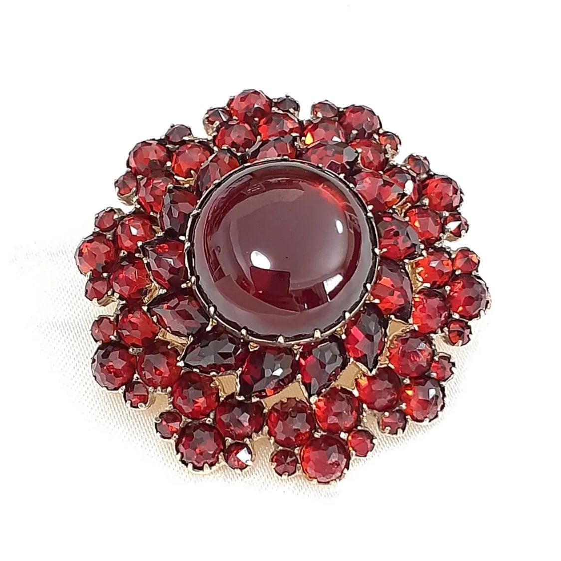 碌山 ROKUZAN ロクザン 925 ガーネット クロス ペンダントトップ