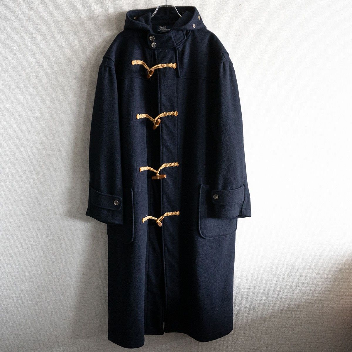 90S POLO RALPH LAUREN ダッフル コート M ウール ヴィンテージ ポロ ラルフローレン 古着 25100223