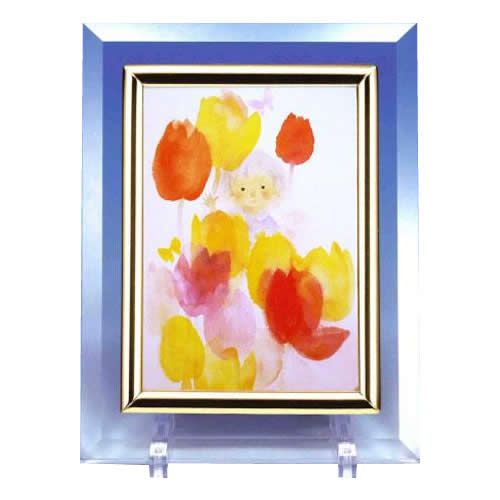 クリスタル(ちひろ絵はがき一枚入り)　114606・横顔(横)