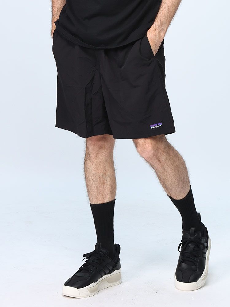 パタゴニアスイムパンツ Patagonia 水陸両用 メッシュインナー付 ショートパンツ M's Baggies Longs-7in. 58035 ボトムス パンツ 短パン 海 プール ブラック