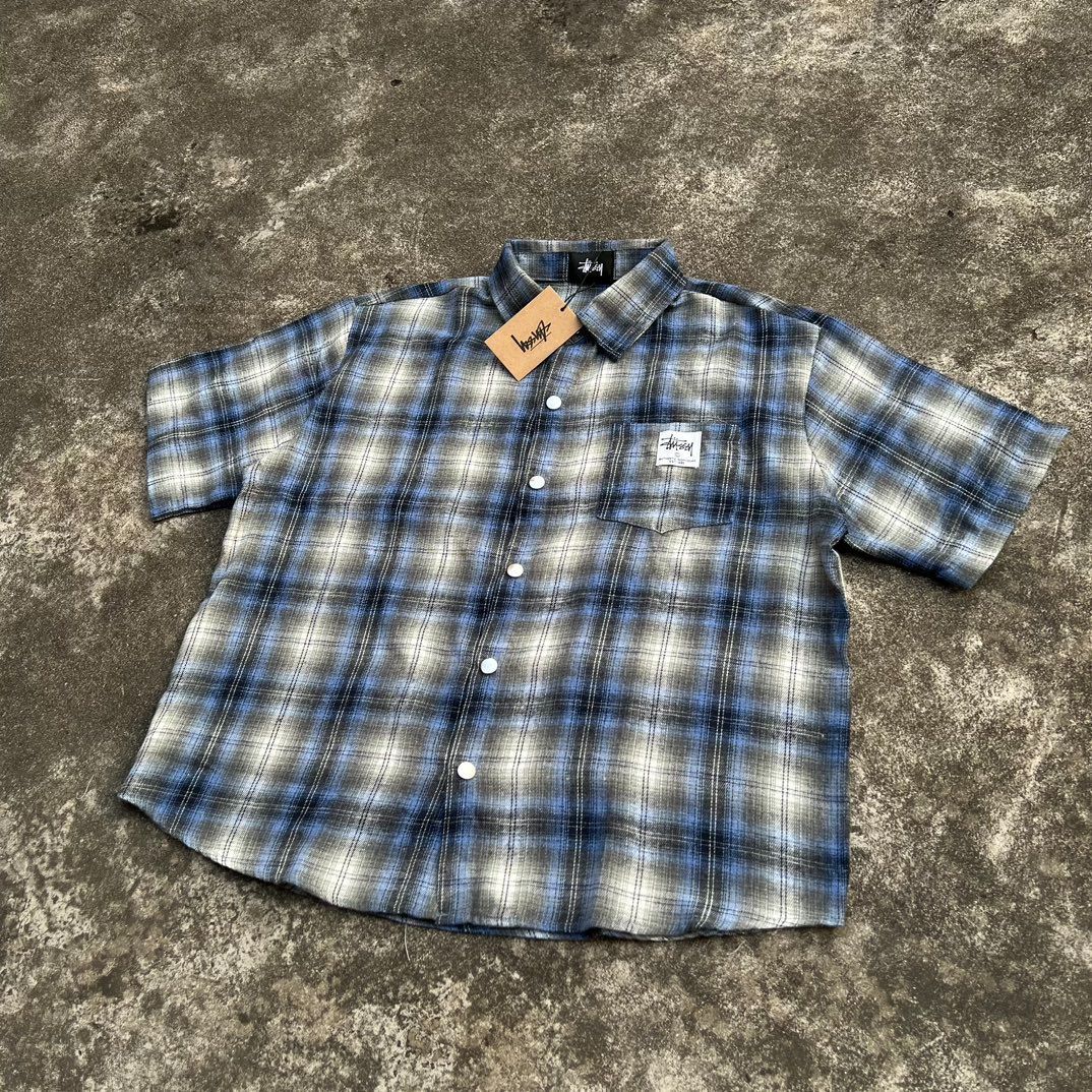 Stussy チェック柄 ラガーシャツ 新品 Stussy チェック柄 ラガーシャツ 新品 ウェア